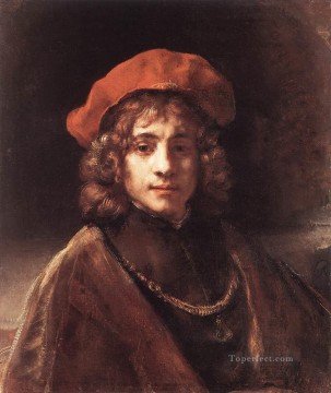El hijo del artista Titus Rembrandt Pinturas al óleo